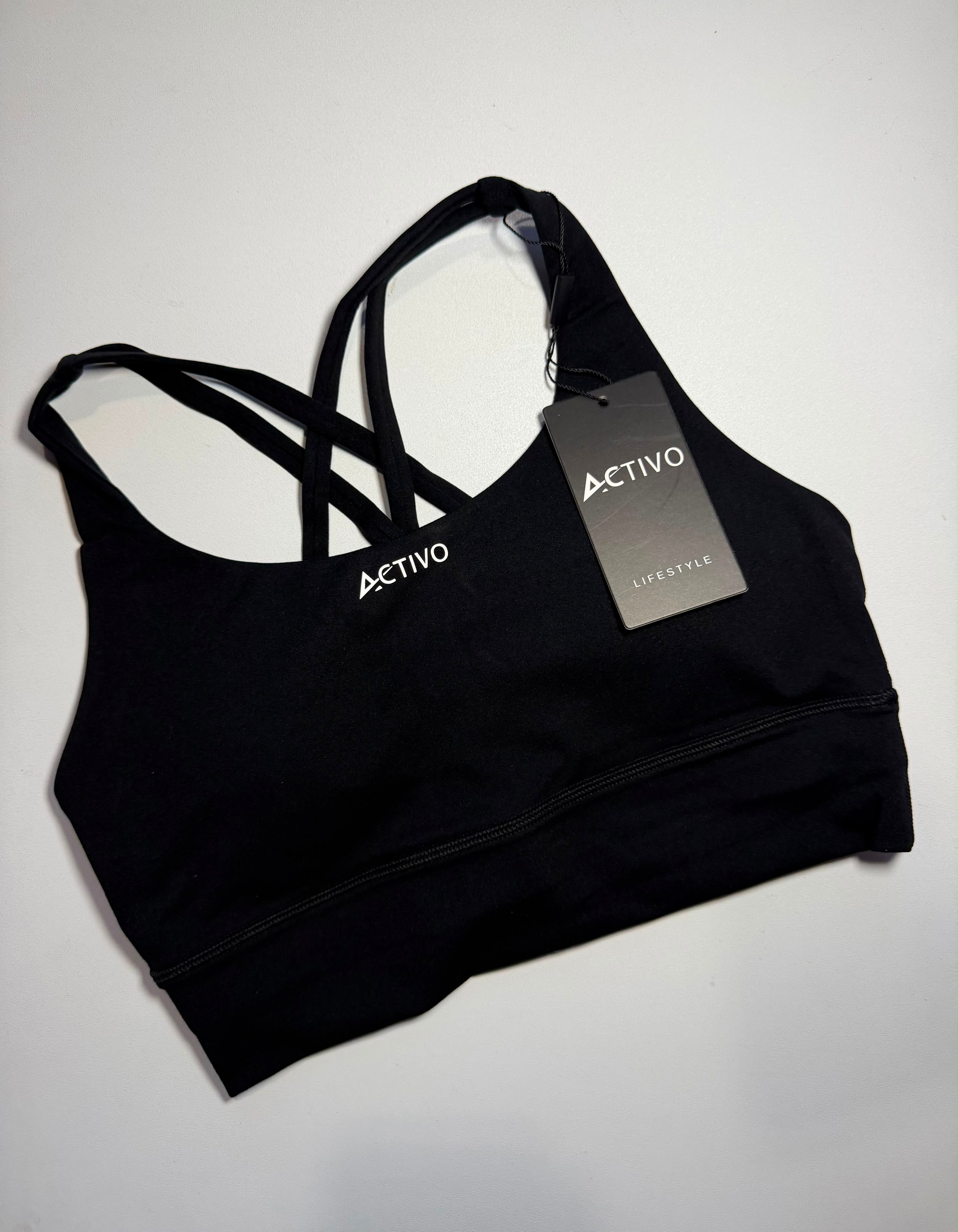 Cross back sport bra