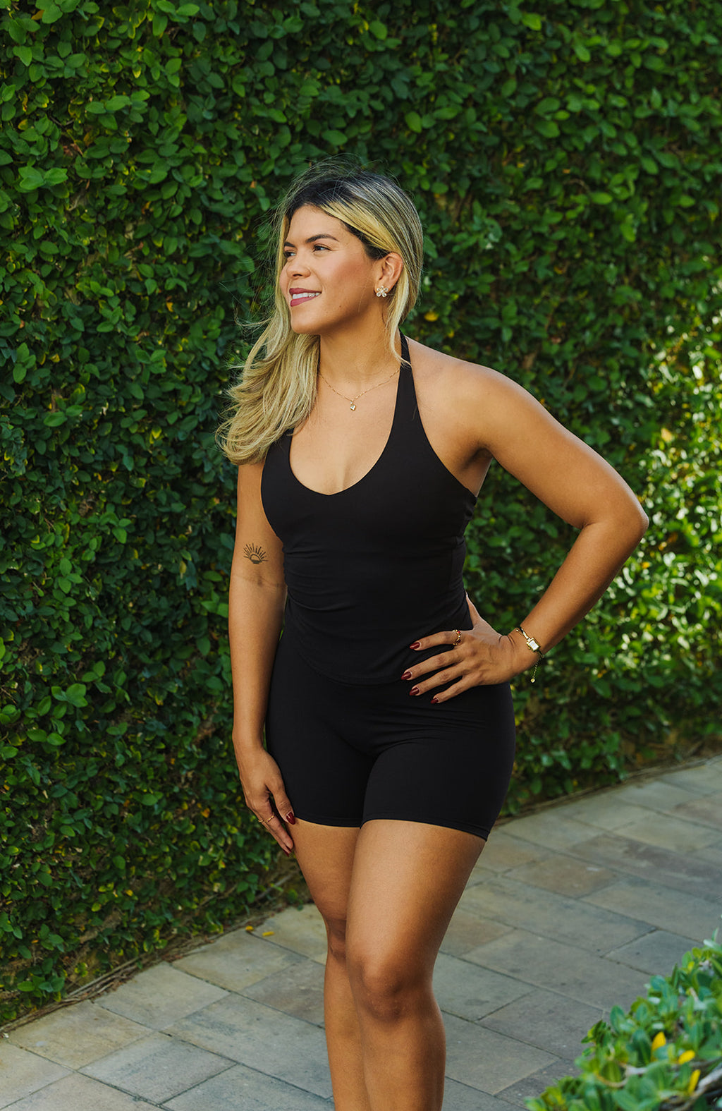 Soft line halter top