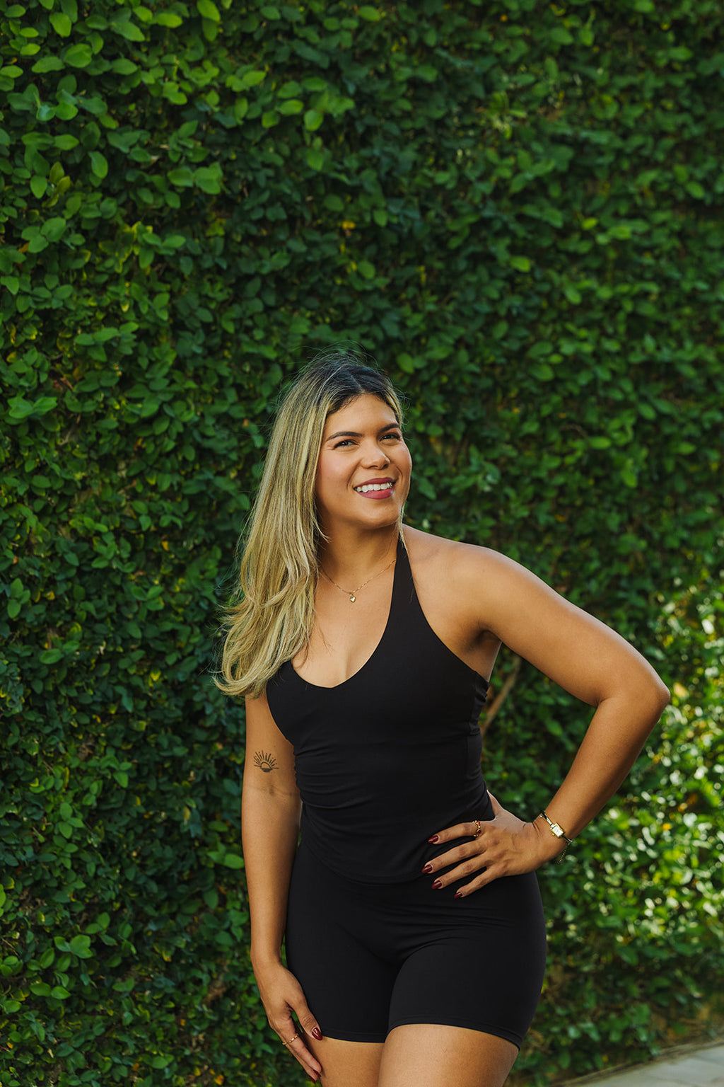 Soft line halter top