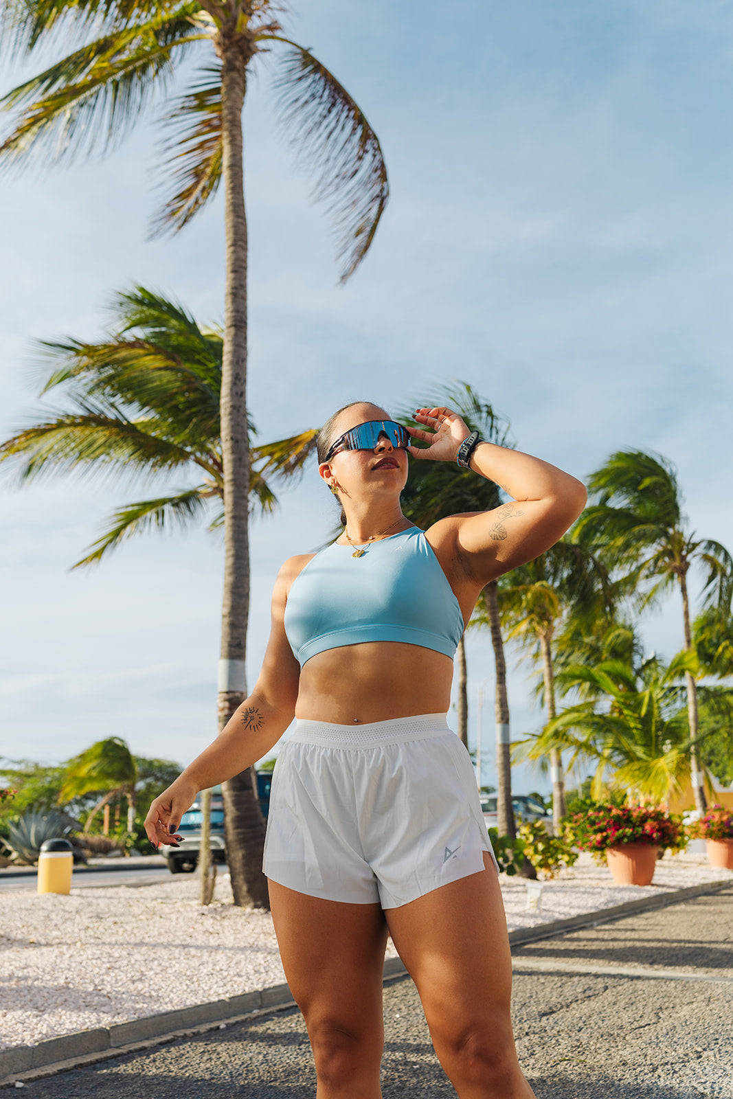 Hybrid sport bra