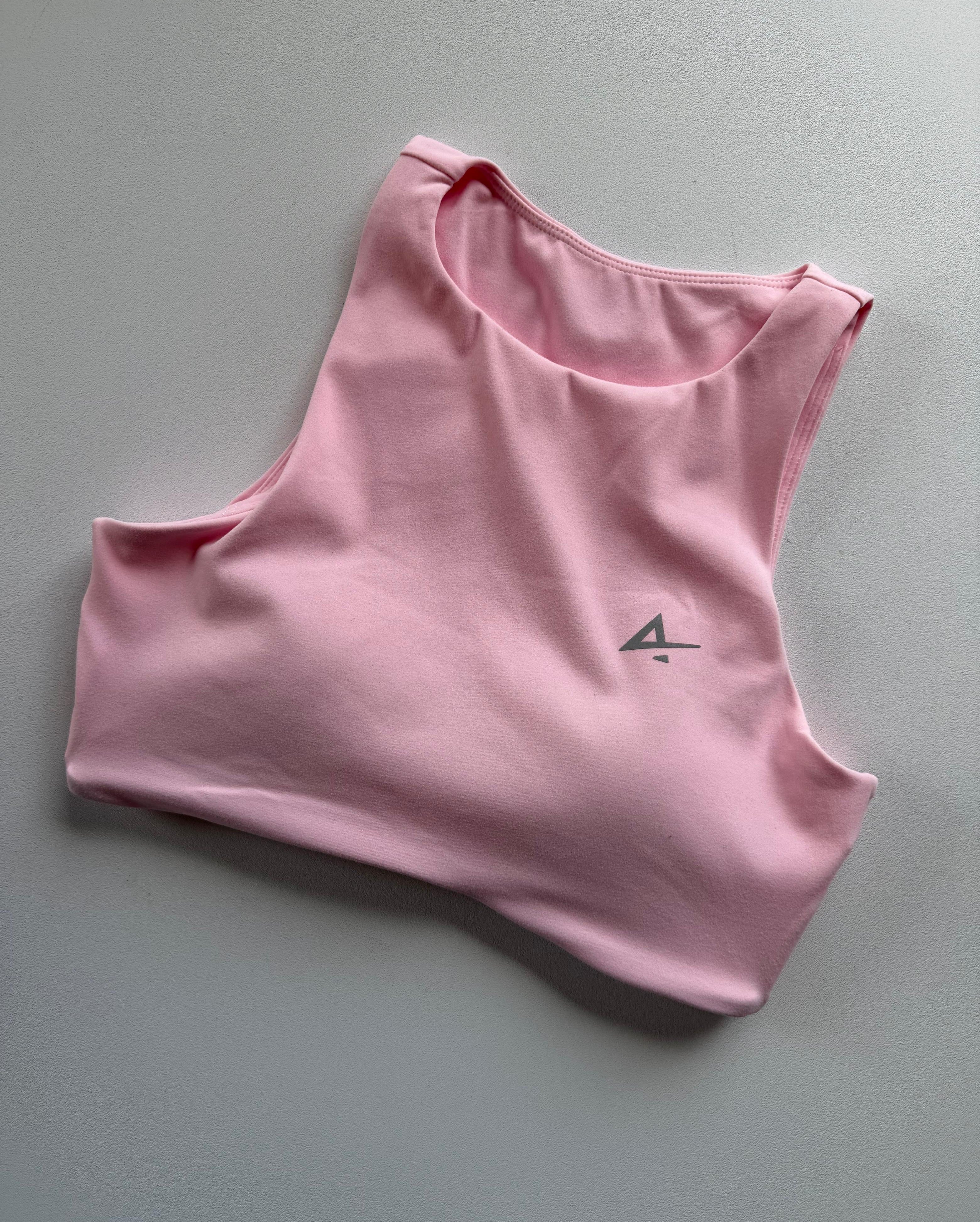 High neck sport bra