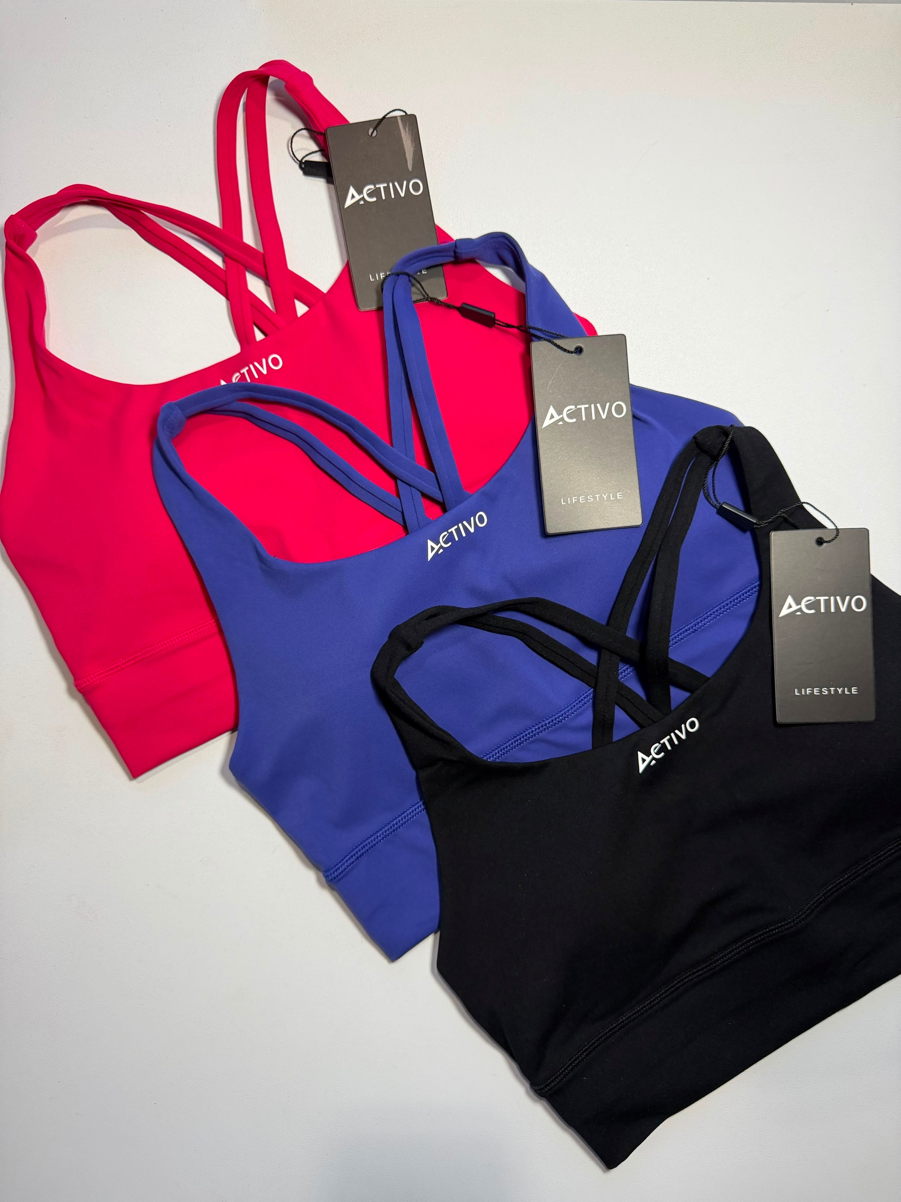 Cross back sport bra