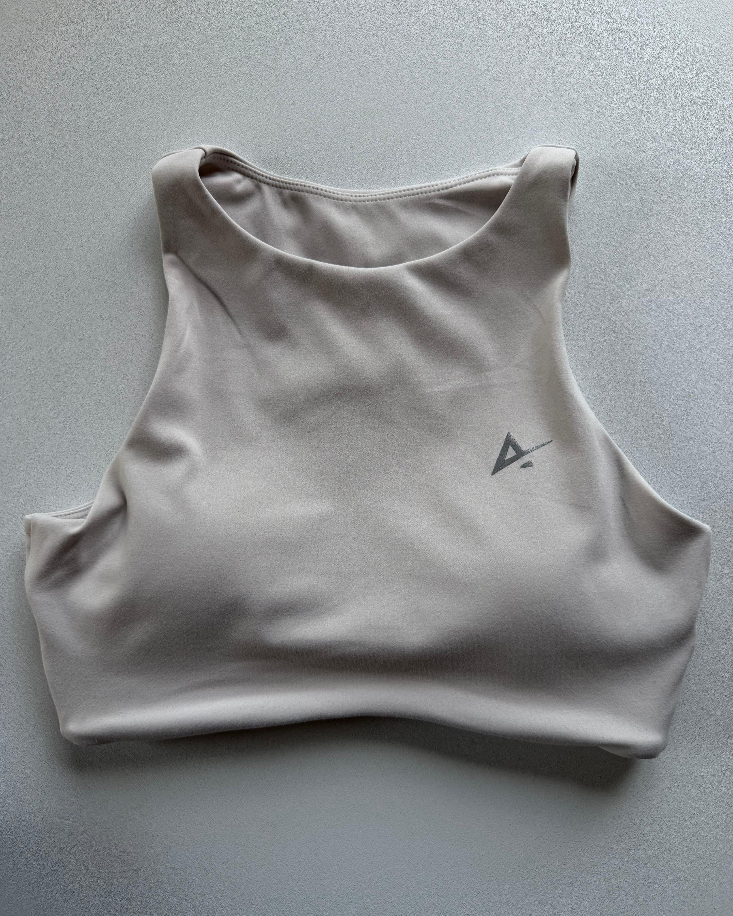 High neck sport bra