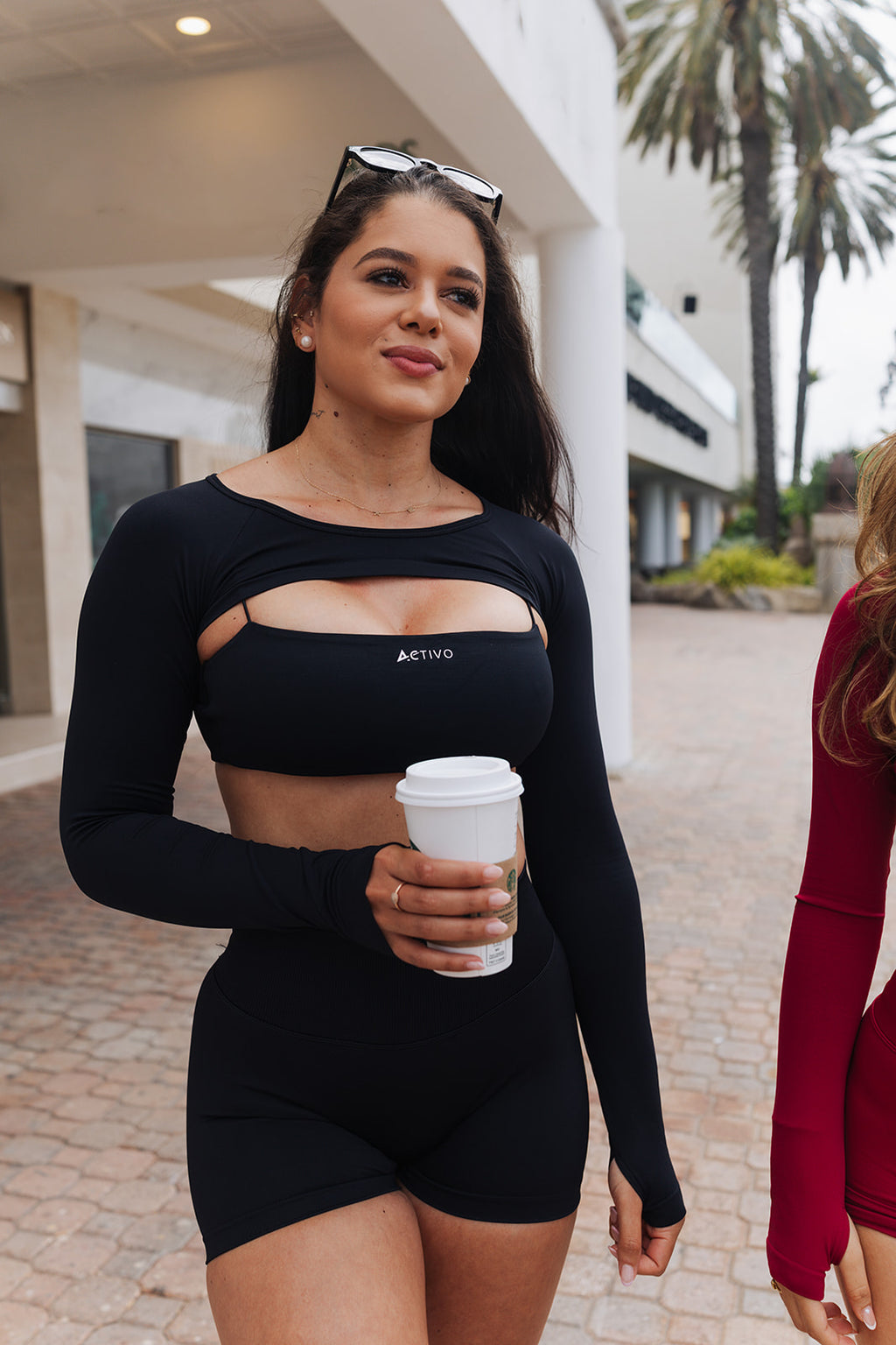 Velocity long sleeve bra