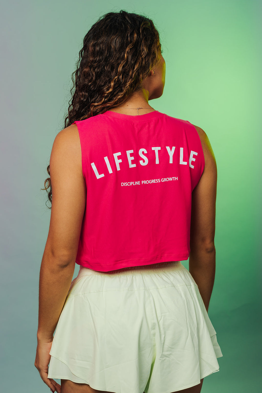 Lifestyle cropped tank top