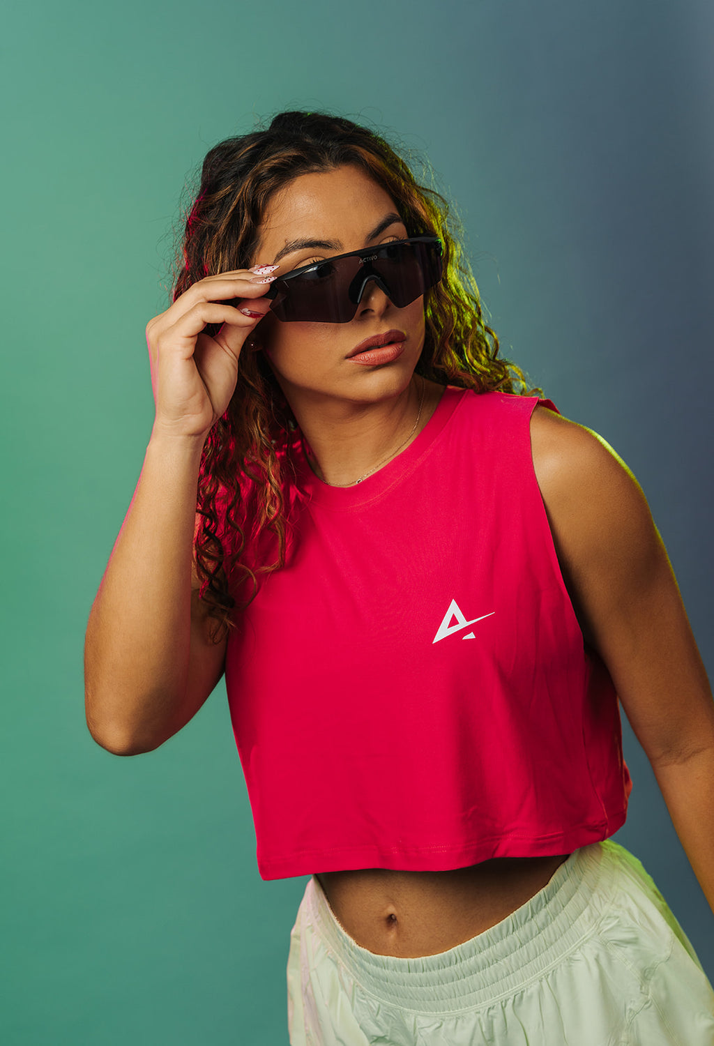 Lifestyle cropped tank top