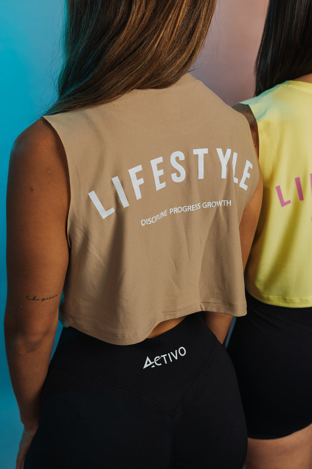 Lifestyle cropped tank top