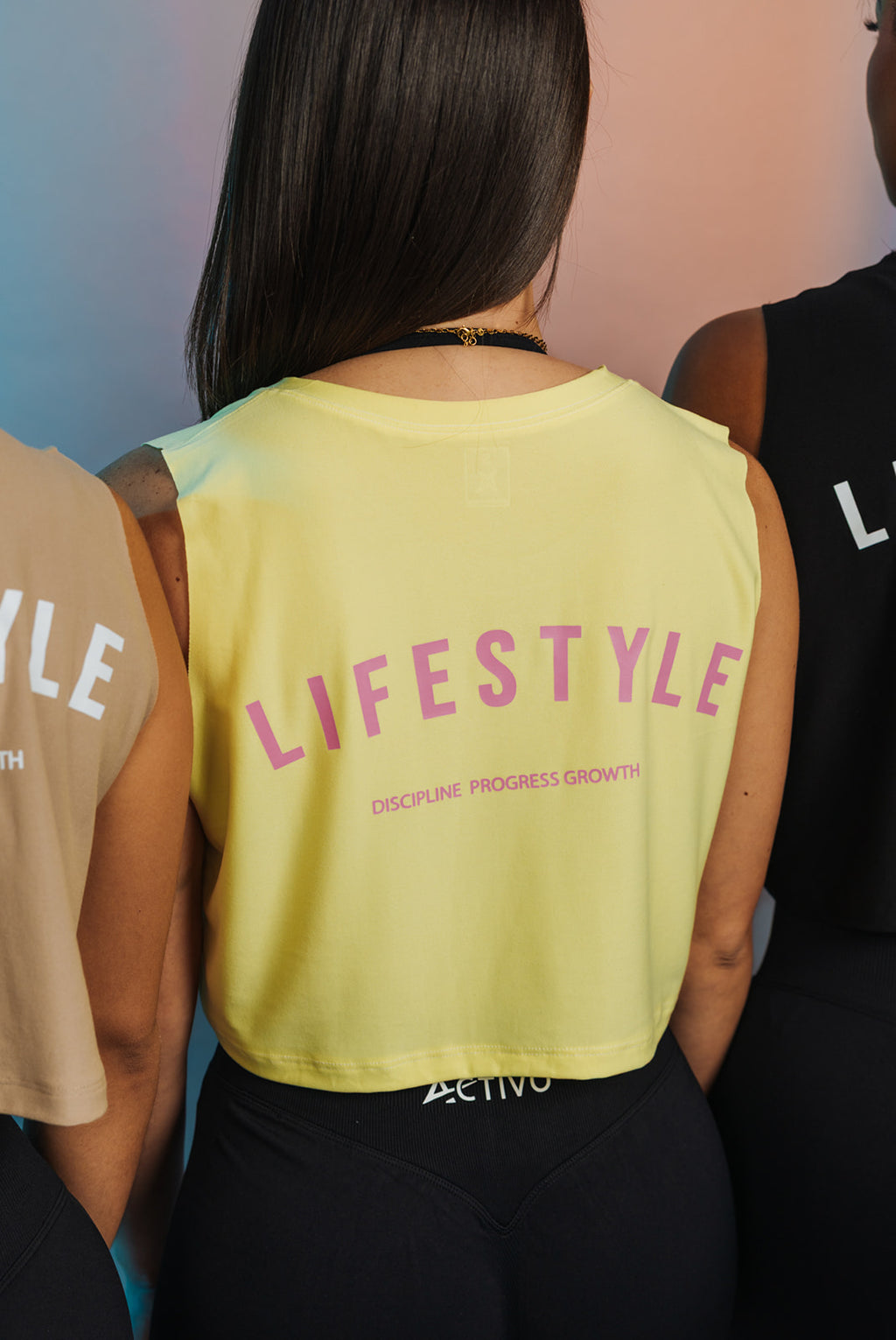 Lifestyle cropped tank top