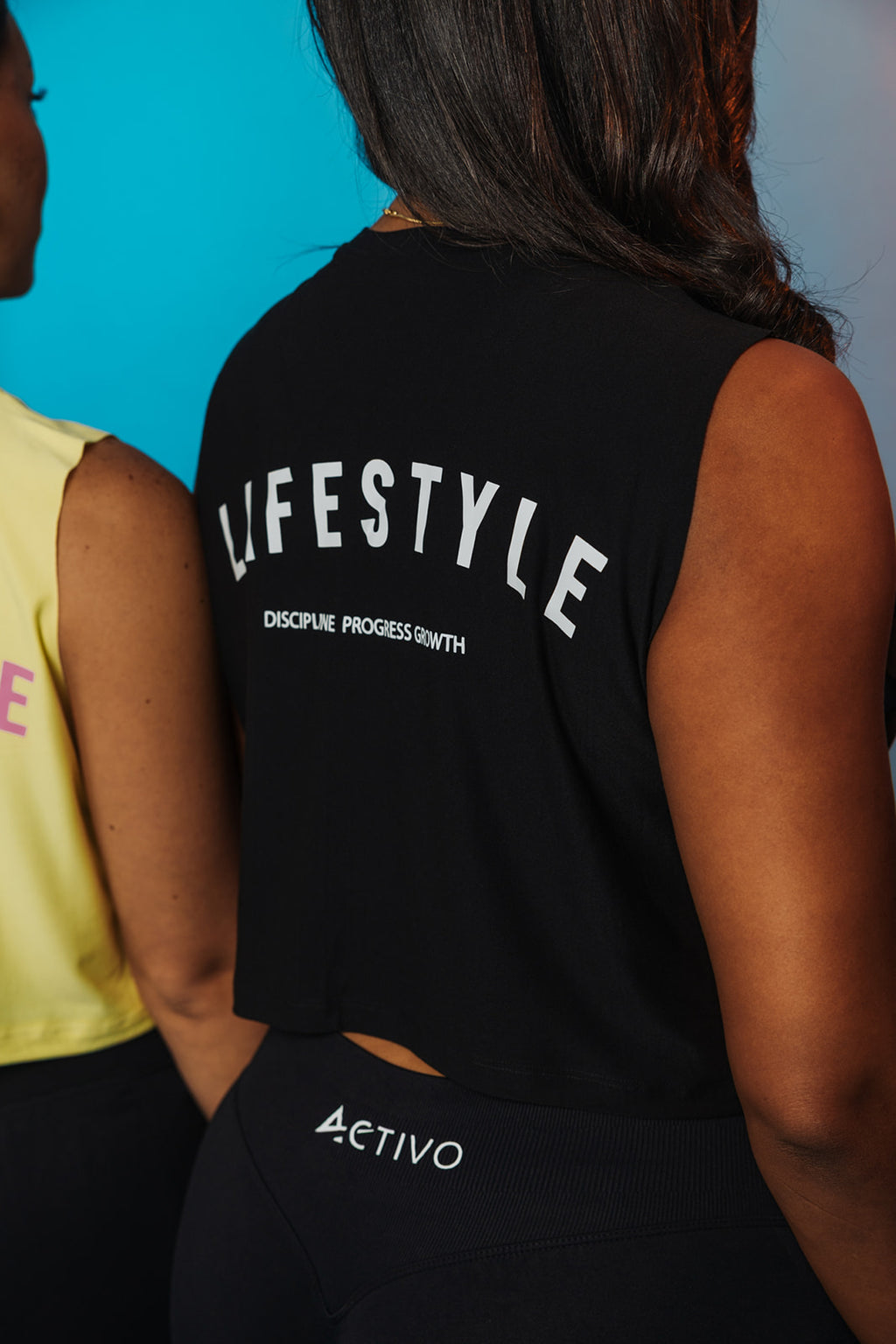 Lifestyle cropped tank top