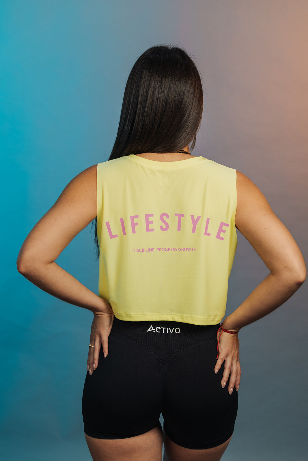 Lifestyle cropped tank top