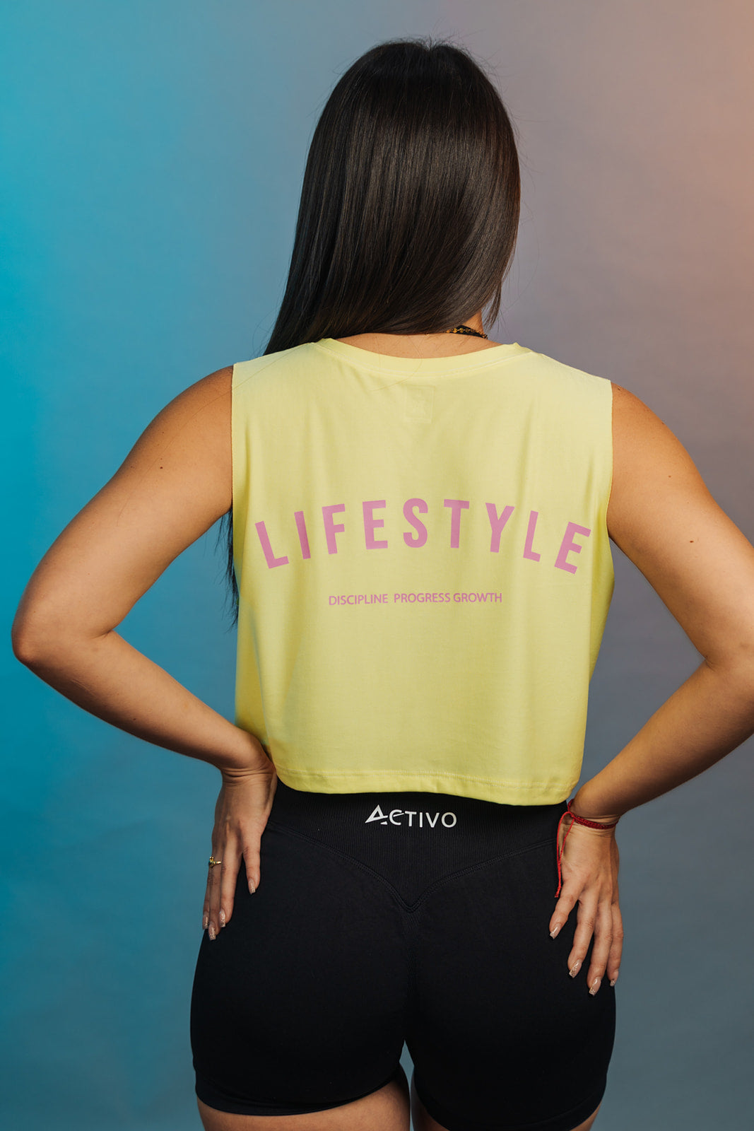 Lifestyle cropped tank top