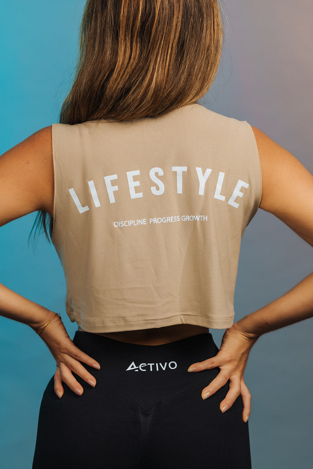 Lifestyle cropped tank top