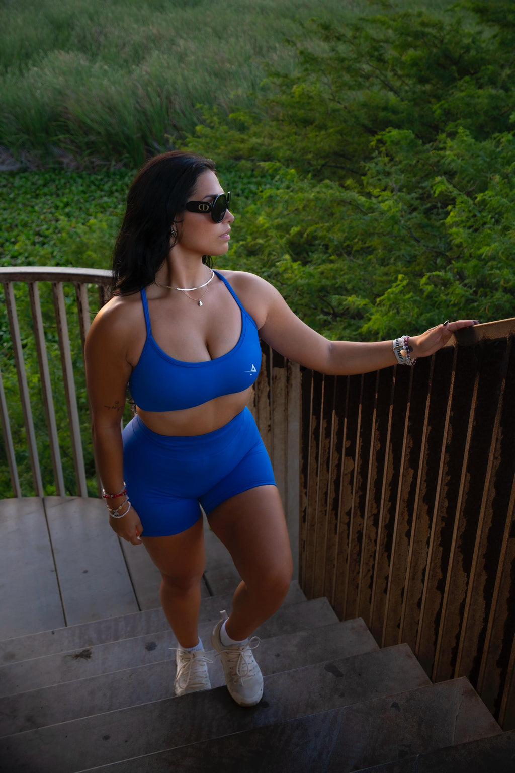 Criss cross sports bra