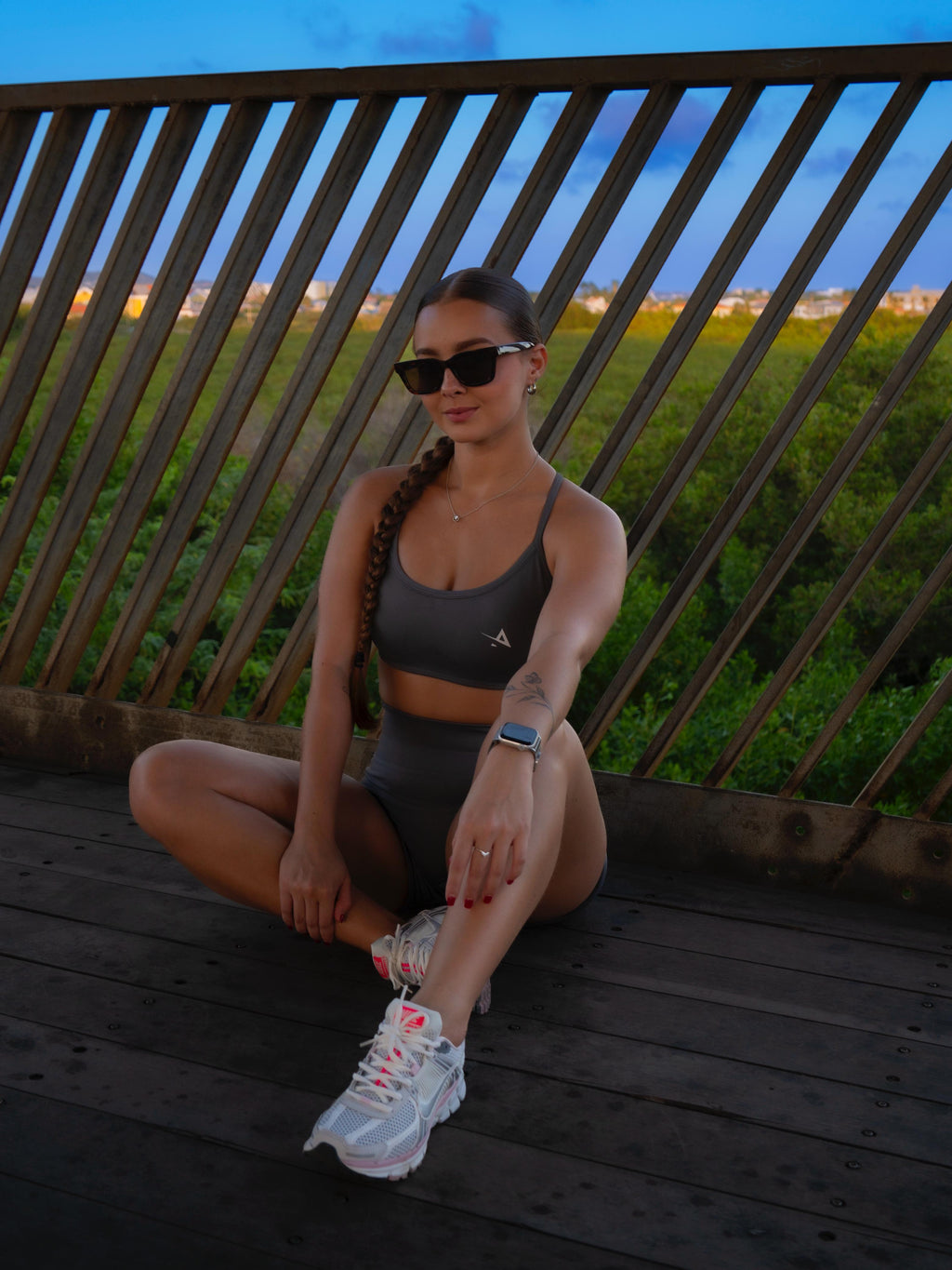 Criss cross sports bra