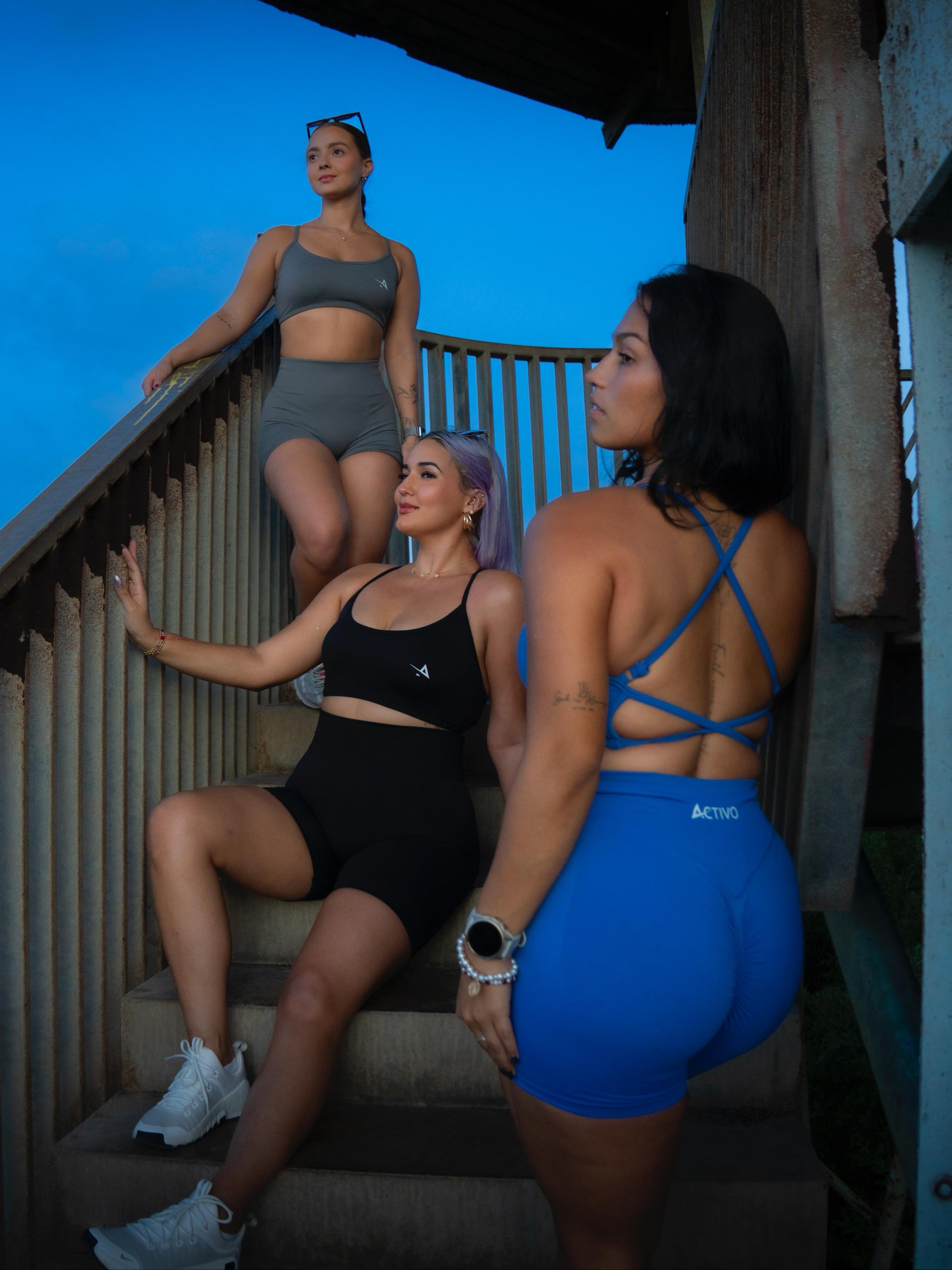 Criss cross sports bra