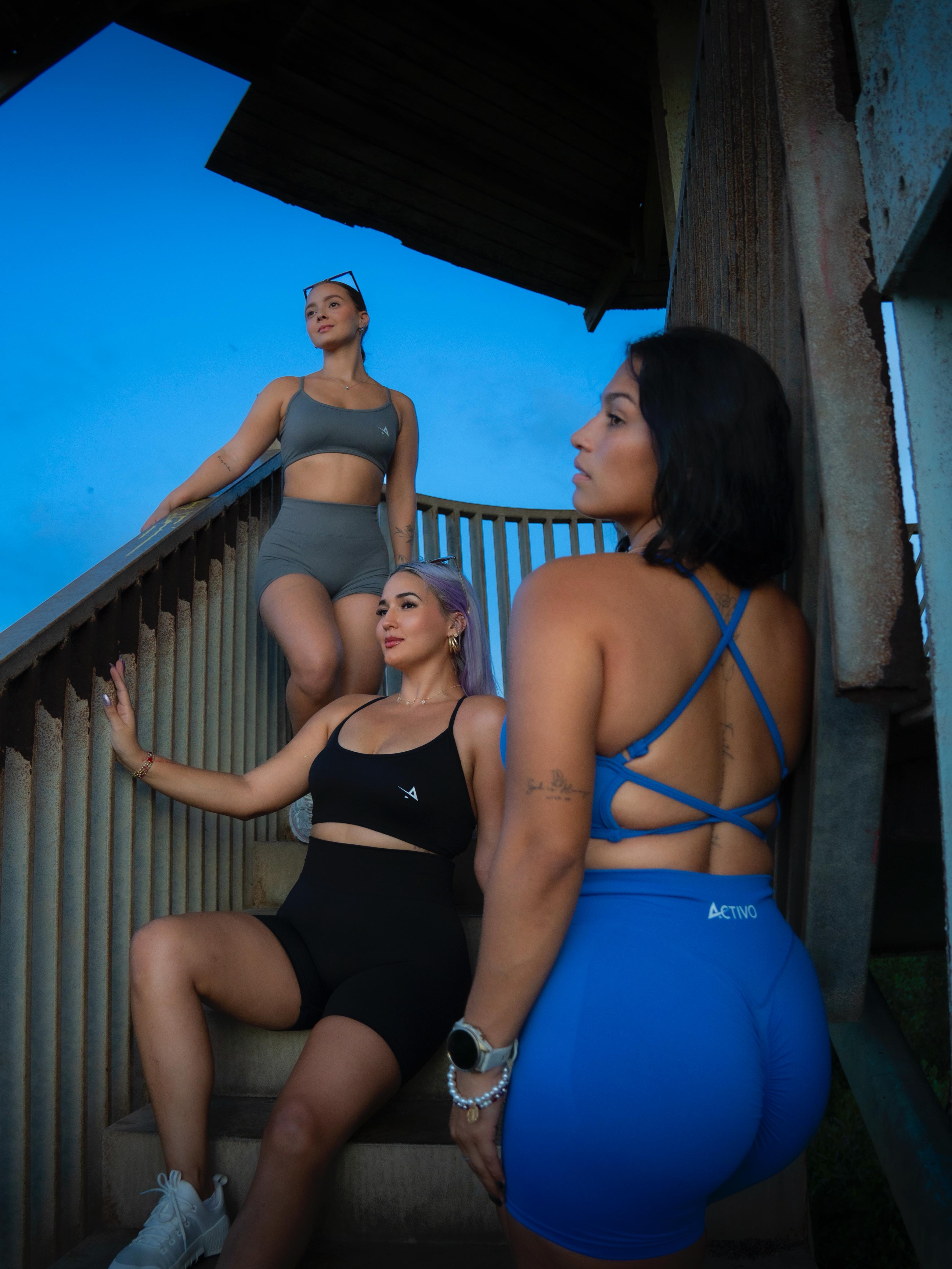 Criss cross sports bra