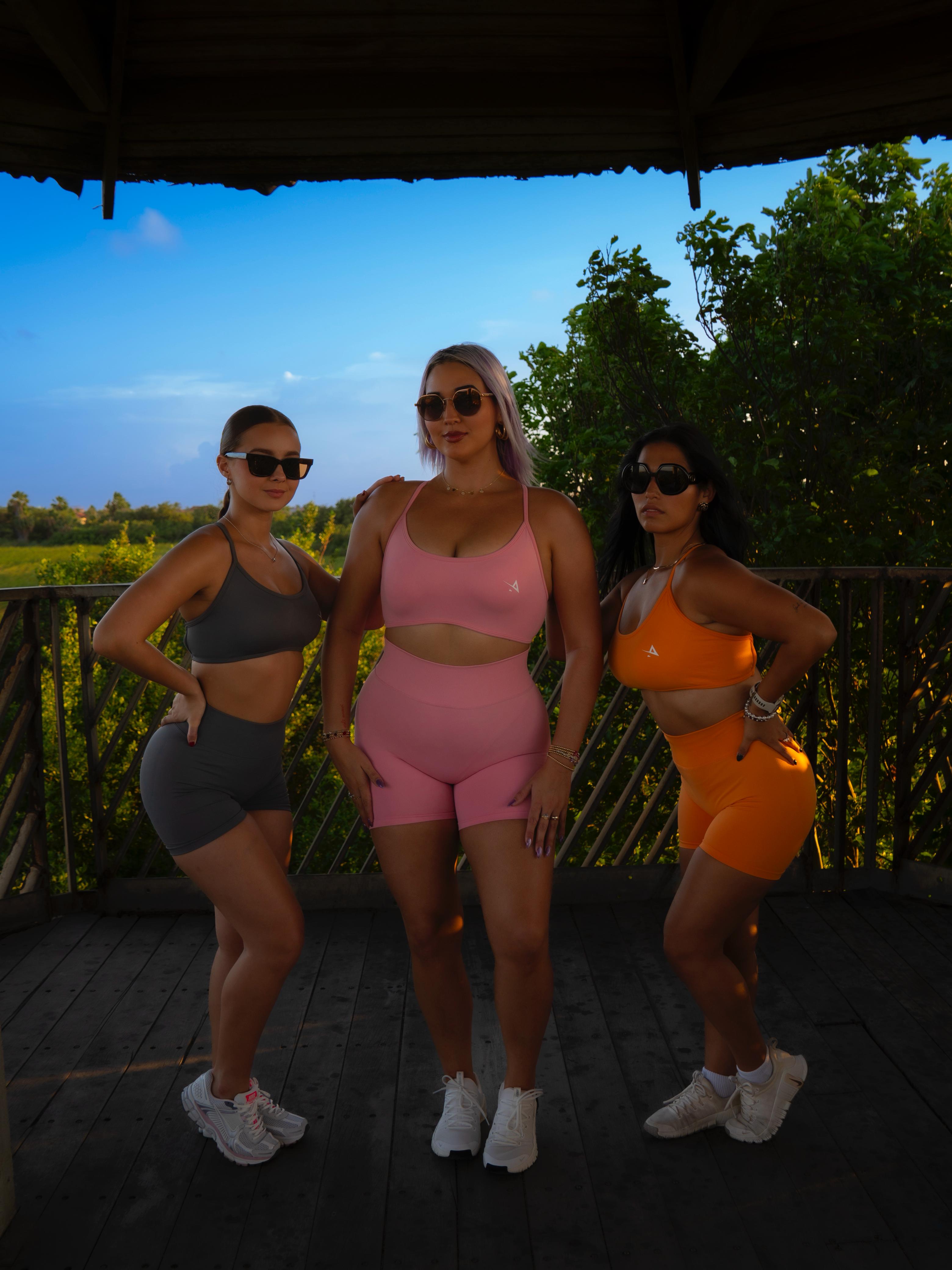 Criss cross sports bra