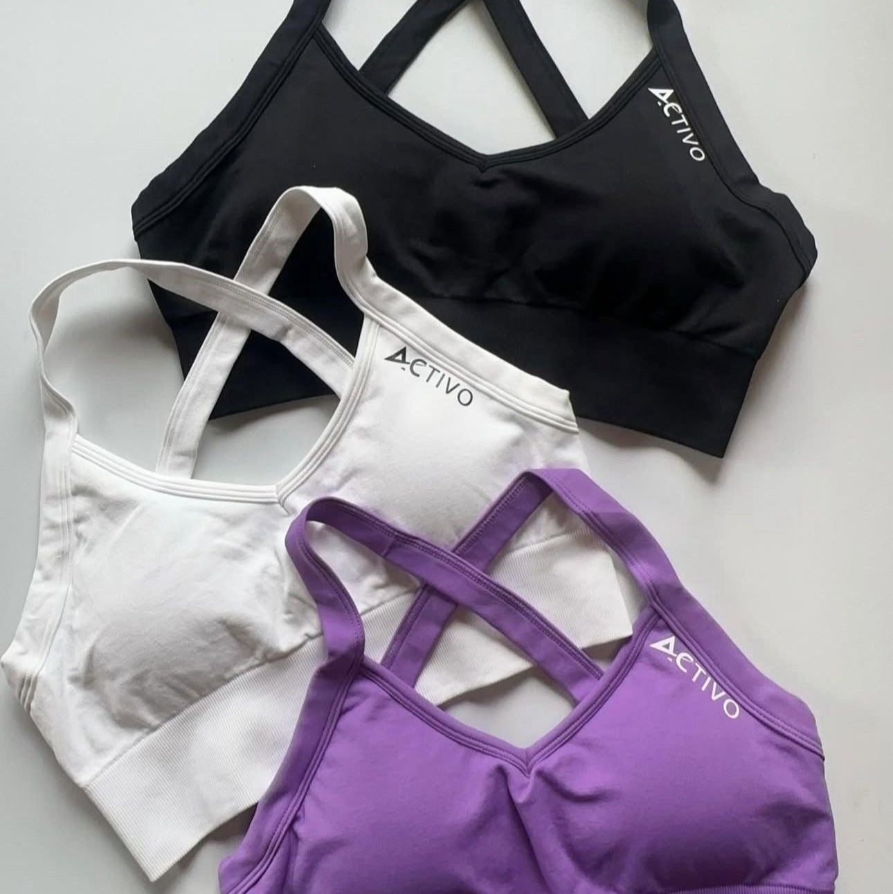 Criss cross sports bra